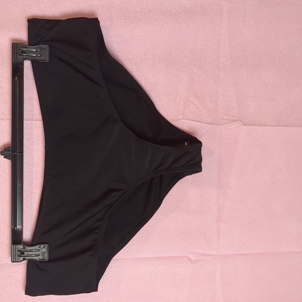 Nasty Gal Brave Soul Plus Size Bikini Bottoms in Black size UK 20